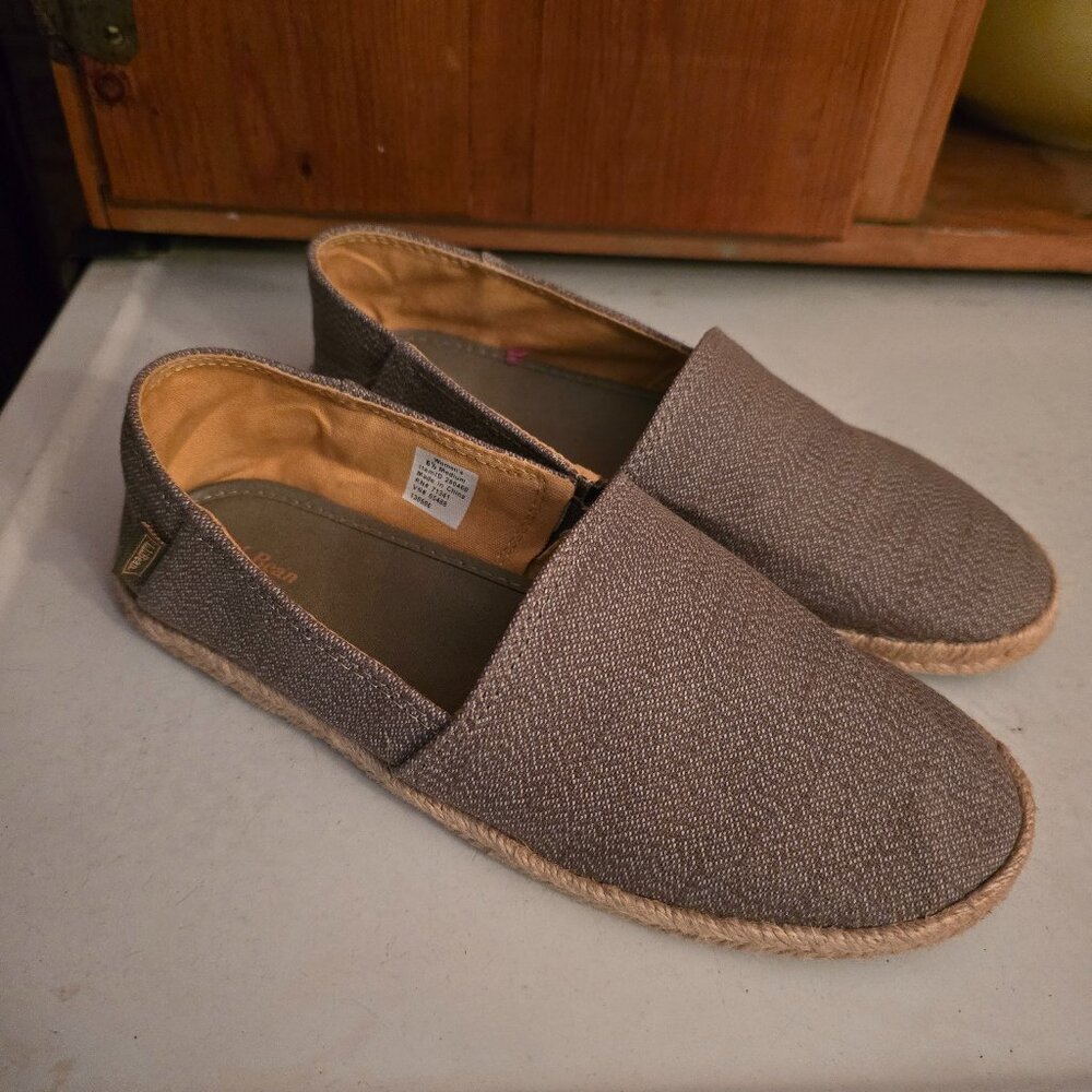 LL Bean Espadrilles Women's Size 6.5  Green Excellent!